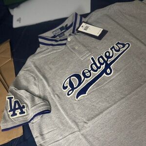 Ralph Lauren x mlb Gray Dodgers Polo Shirt